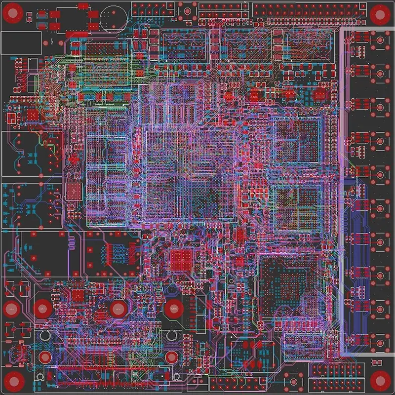 PCB conversor e seletor